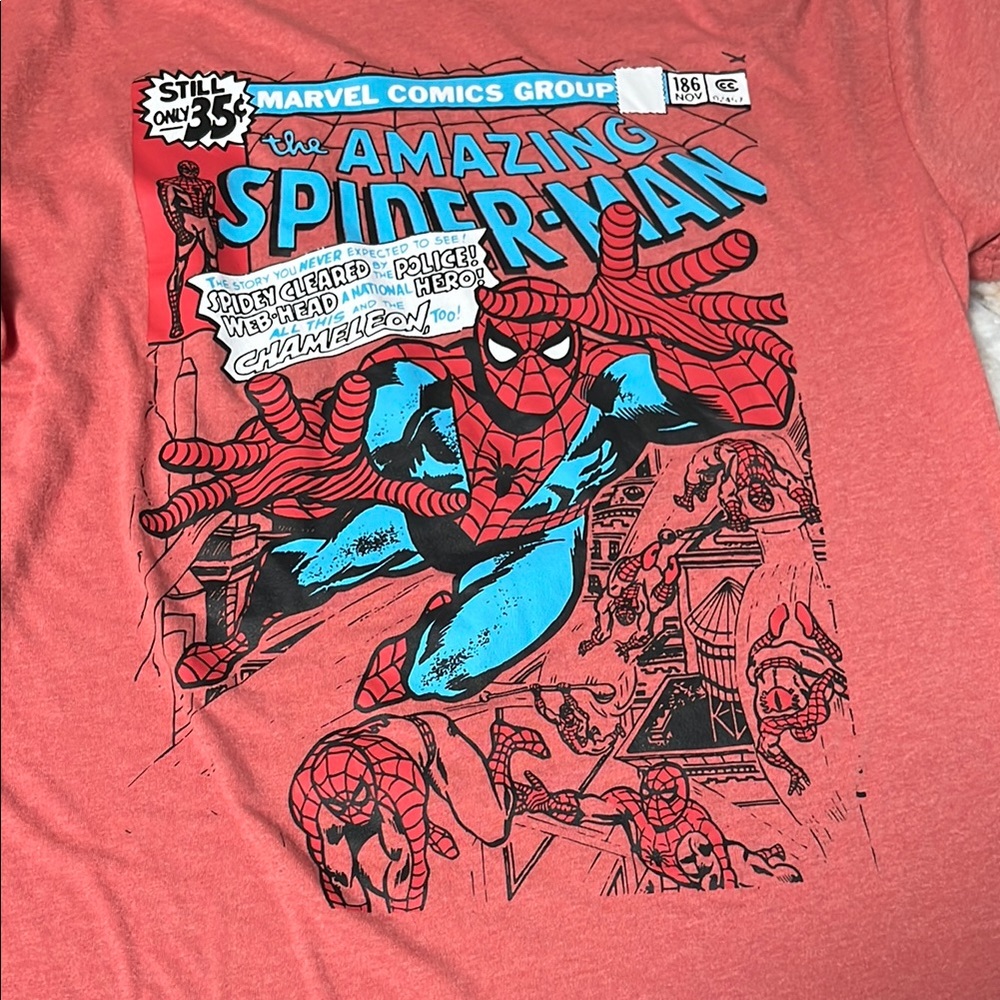 Marvel Red and Blue Spider-Man Short Sleeve Tee